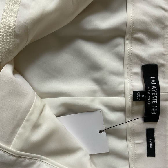 Lafayette 148 New York Irving Straight Leg Stretch Wool Pants - Picture 5 of 6